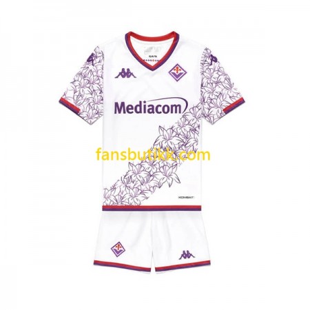 Fotballdrakt AC Fiorentina Barn Bortetrøye 2023-2024 Kortermet